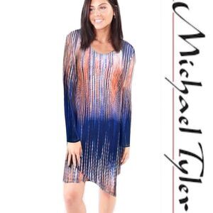 Michael Tyler Asymmetric Hem Dress